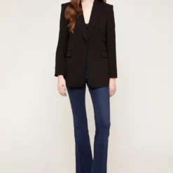 Du À Brillant À Simple - Halflange Jas - Nero