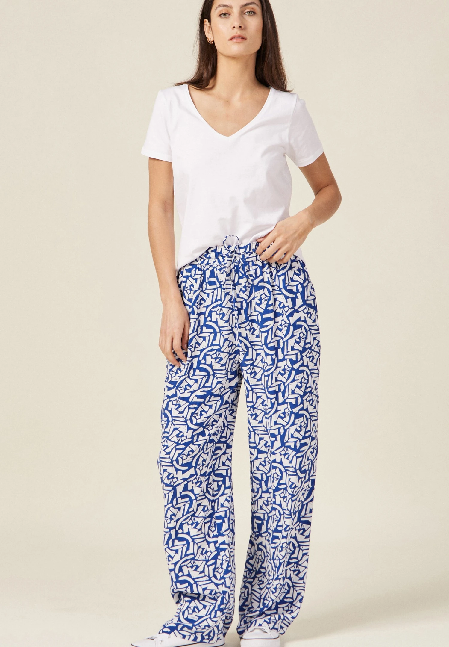 Weite Fliessende - Broek - Bleu 2 Weite Fliessende - Broek - Bleu - Afbeelding 2