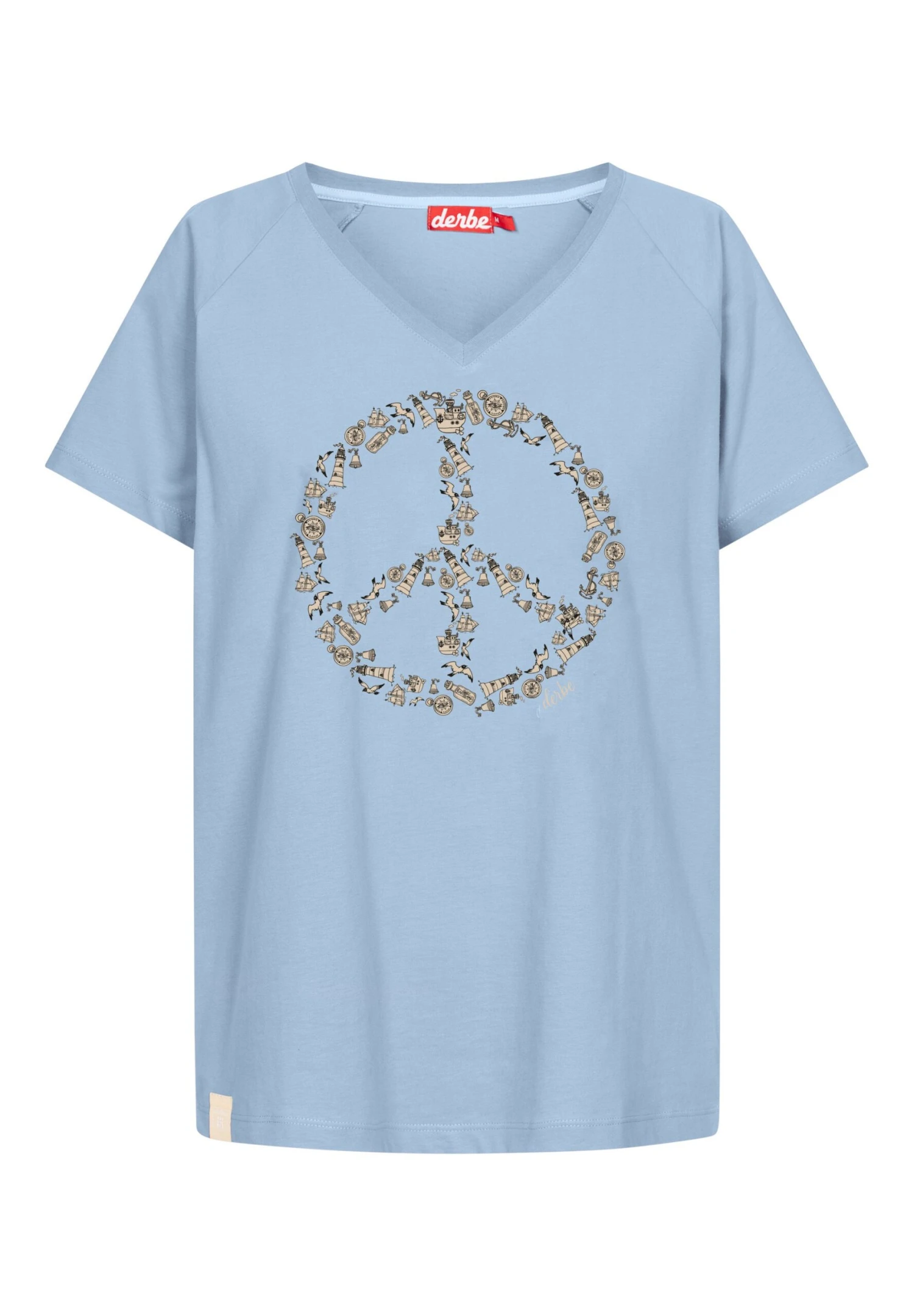 Derbe Peace - T-Shirt Print - Forget Me Not 1 Derbe Peace - T-Shirt Print - Forget Me Not