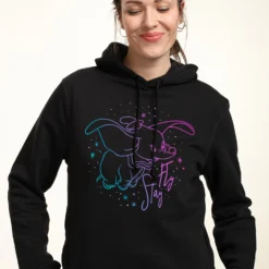 Disney Dumbo Stay Fly Dumbo - Hoodie - Black