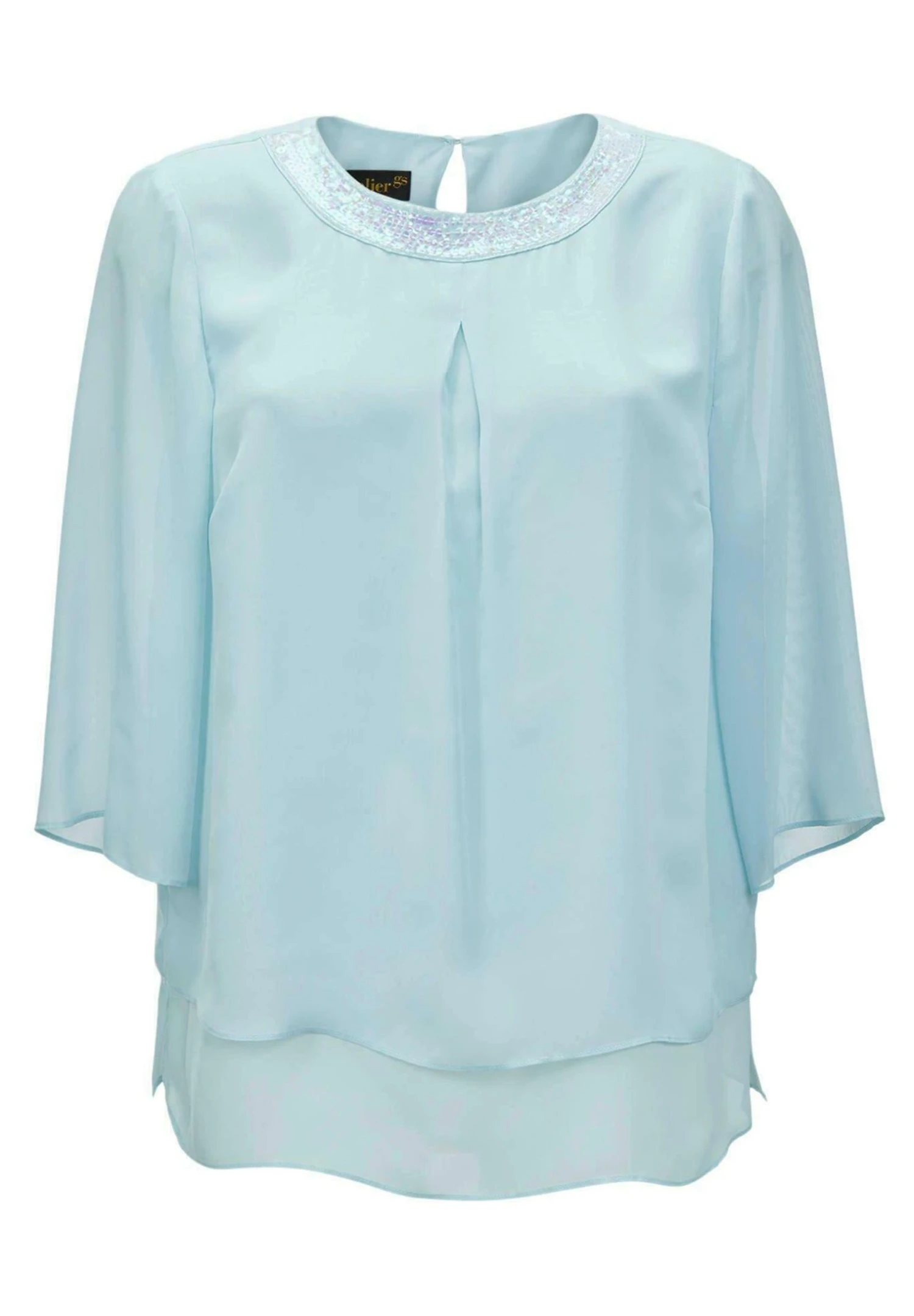 GOLDNER Blouse - Blue Turquoise 6 GOLDNER Blouse - Blue Turquoise - Afbeelding 6