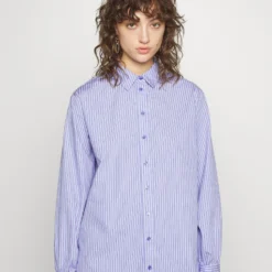 Selected Femme Slfreka- Overhemdblouse - Blue