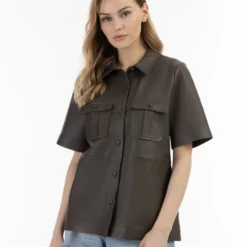 Dreimaster Overhemdblouse - Taupe