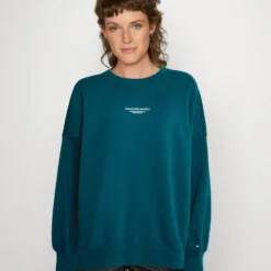 Abercrombie & Fitch The Logo Long Sunday Crew - Sweater - Green