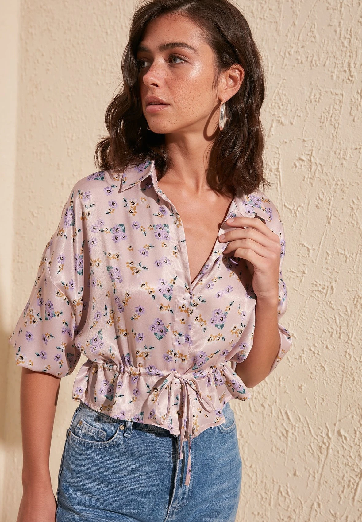 Trendyol Twoss - Overhemdblouse - Pink 2 Trendyol Twoss - Overhemdblouse - Pink - Afbeelding 2