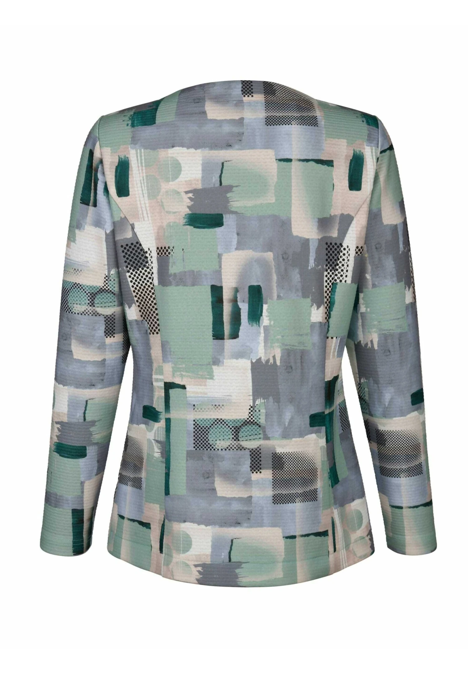 Lichte Jas - Lindgrün/Grau/Weiß 2 Lichte Jas - Lindgrün/Grau/Weiß - Afbeelding 2