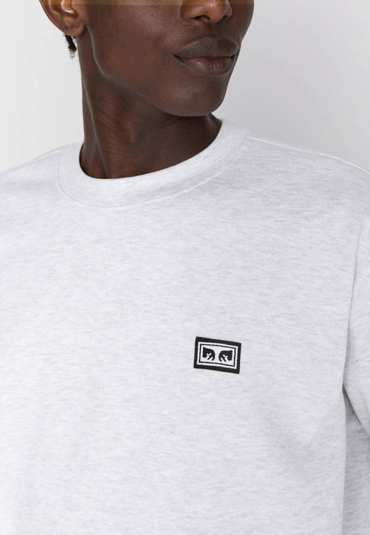 Obey Clothing Established Works Eyes Crew Unisex - Sweater - Ash Grey 5 Obey Clothing Established Works Eyes Crew Unisex - Sweater - Ash Grey - Afbeelding 5