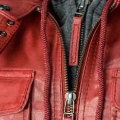 Leren Jas - Red -Aanbiedingen Mode Toon Winkel 344314303bf6491f878d538a2d1d7336