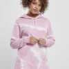 URBAN CLASSICS Ladies Tie Dye Hoody - Hoodie - Pink