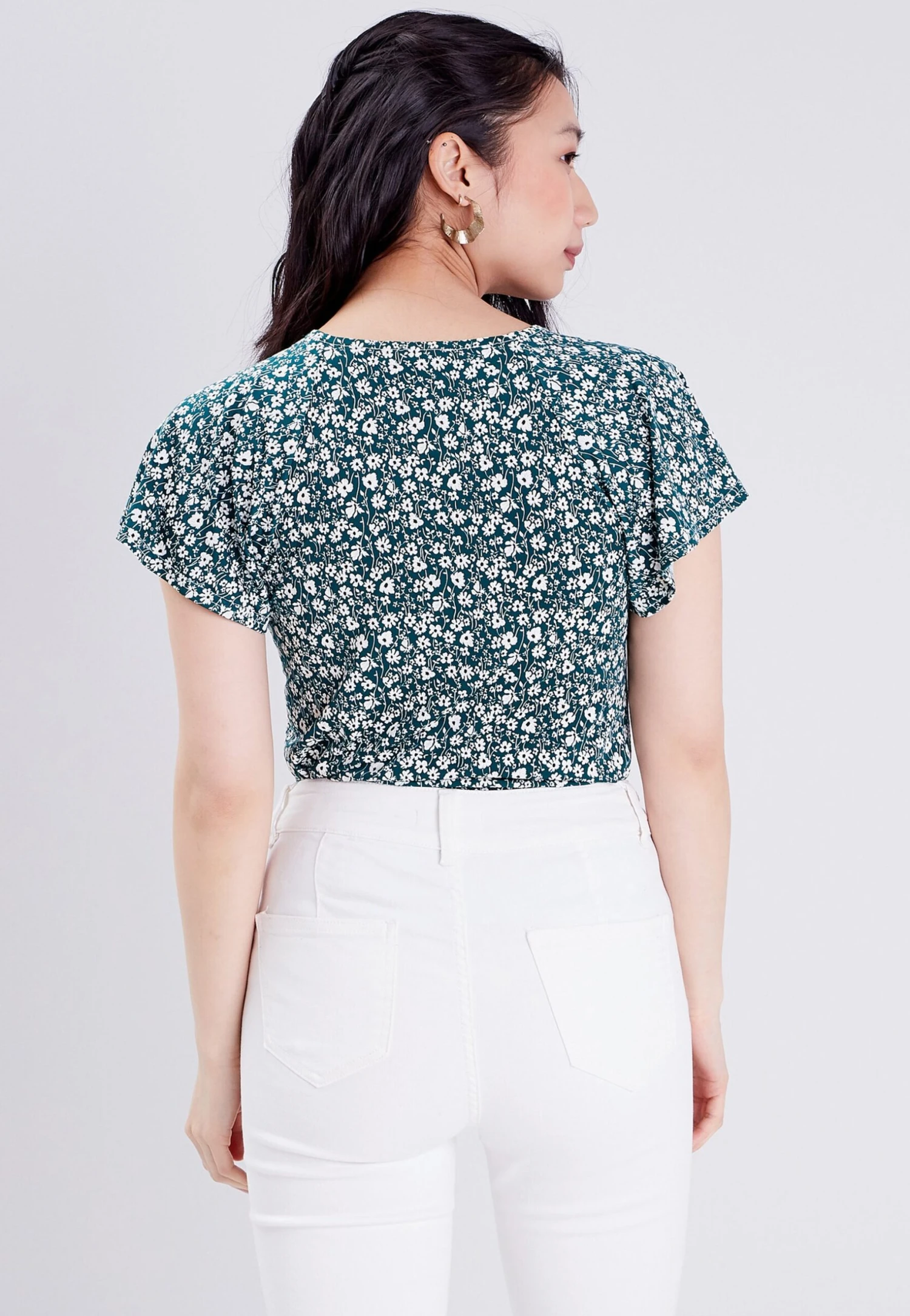 Kurzärmeliges- Blouse - Vert 3 Kurzärmeliges- Blouse - Vert - Afbeelding 3