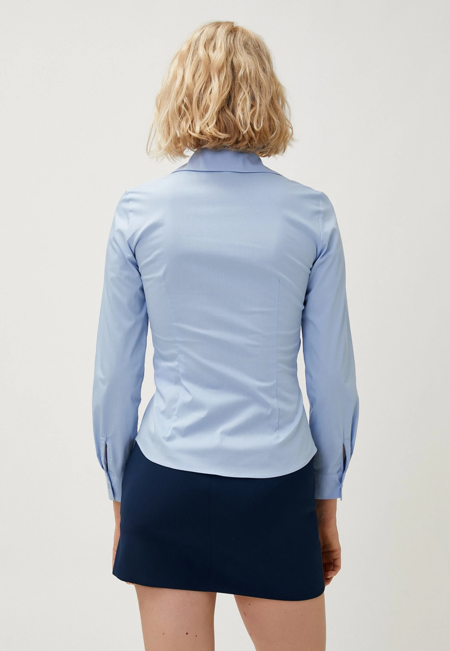 Koton Draped Long Sleeve - Overhemdblouse - Blue 2 Koton Draped Long Sleeve - Overhemdblouse - Blue - Afbeelding 2