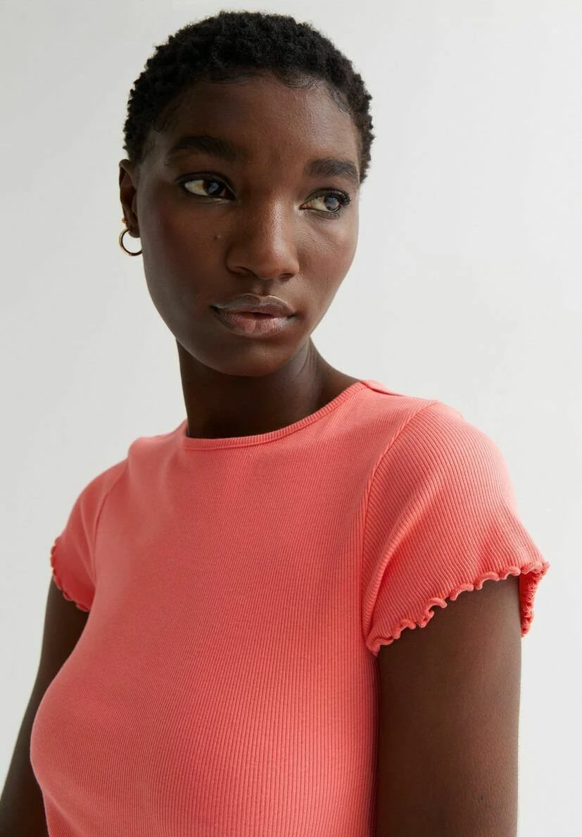 New Look 3 Pack Ribbed Frill- T-Shirt Basic - Orange 3 New Look 3 Pack Ribbed Frill- T-Shirt Basic - Orange - Afbeelding 3