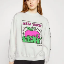 COTTON ON Keith Haring Crew - Sweater - Off White