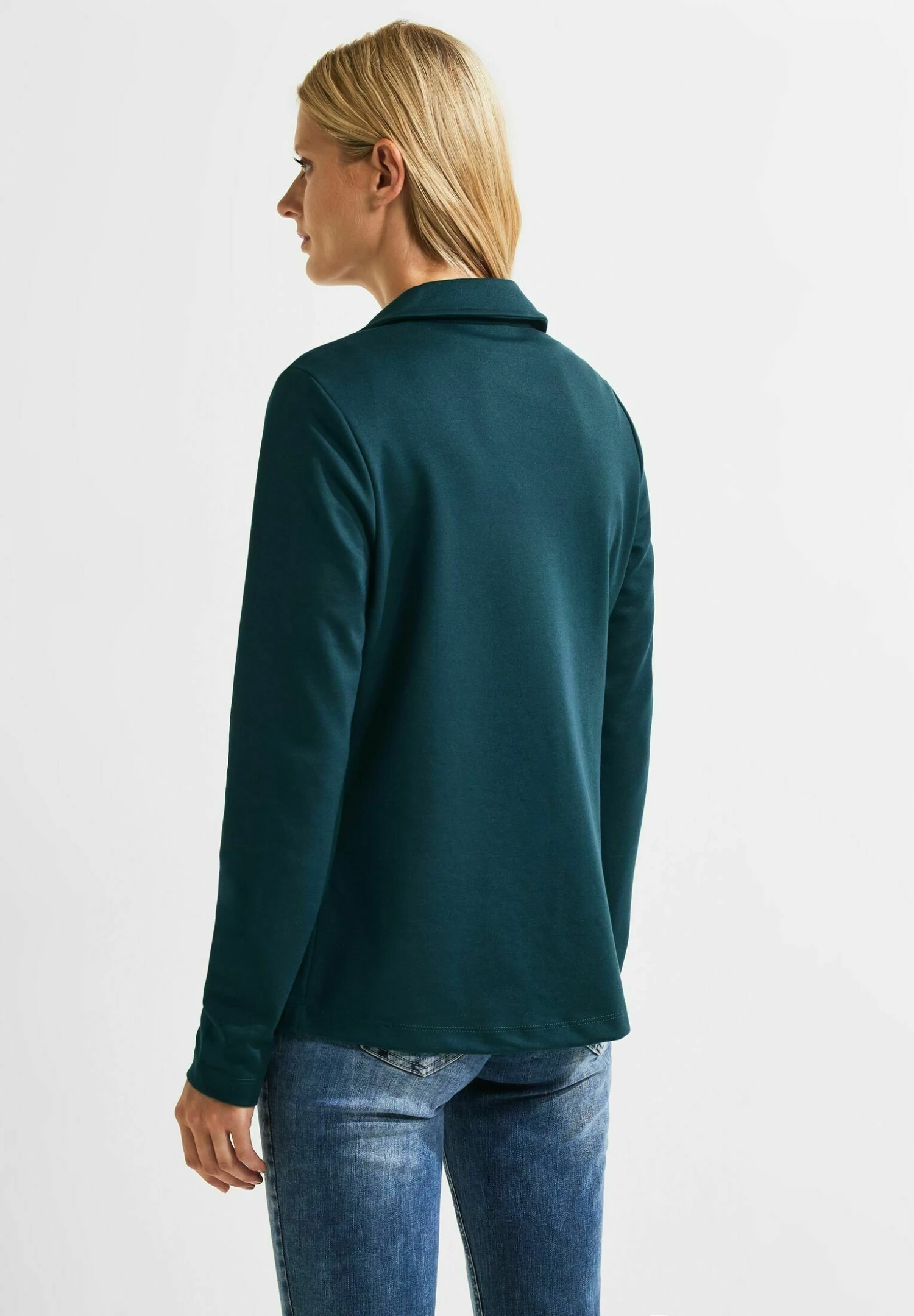 Cecil Offener Basic - Blazer - Grün 3 Cecil Offener Basic - Blazer - Grün - Afbeelding 3