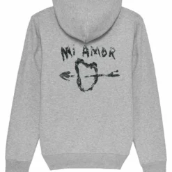 Nieuwe uitgaven 21 Mi Amor Back Unisex- Hoodie - Mottled Grey