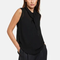 Nieuwe uitgaven 19 Taifun Sleeveless Shirt - Blouse - Schwarz