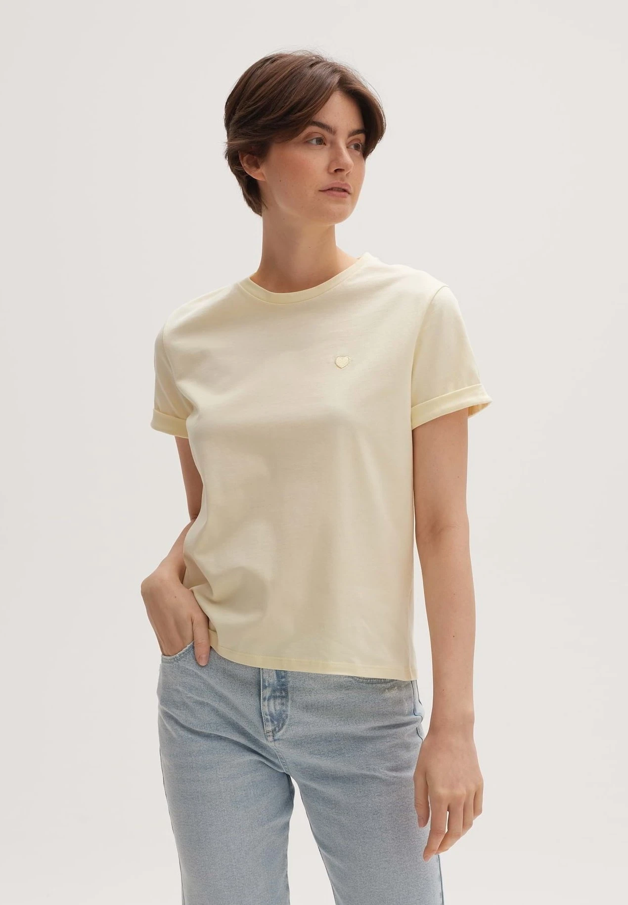 OPUS Serz - T-Shirt Basic - Feelgood Yellow 1 OPUS Serz - T-Shirt Basic - Feelgood Yellow