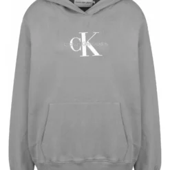 Calvin Klein Jeans Oversized Monogramm - Hoodie - Overcast Grey