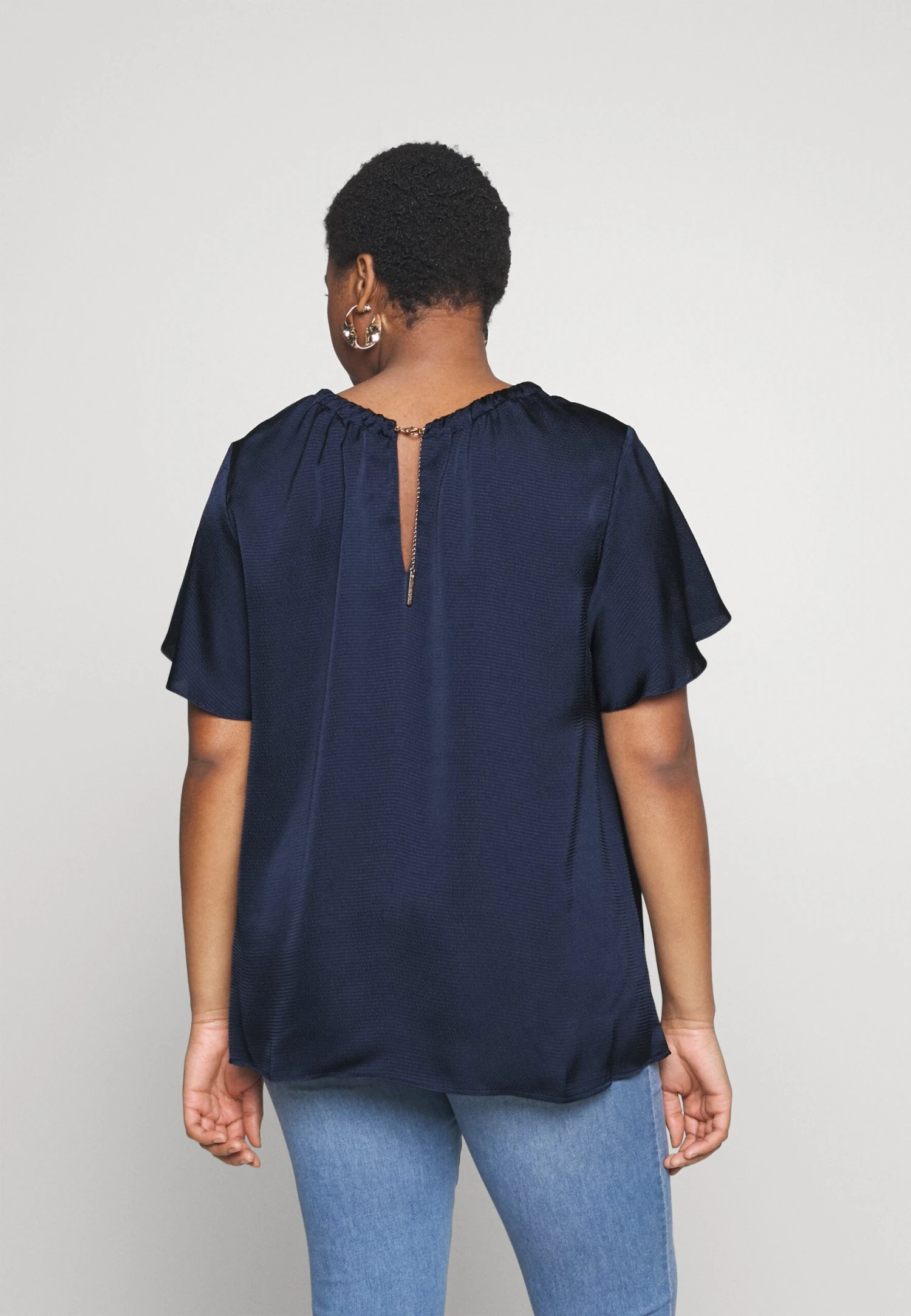 MICHAEL Michael Kors Chain Top - Blouse - Midnightblue 3 MICHAEL Michael Kors Chain Top - Blouse - Midnightblue - Afbeelding 3