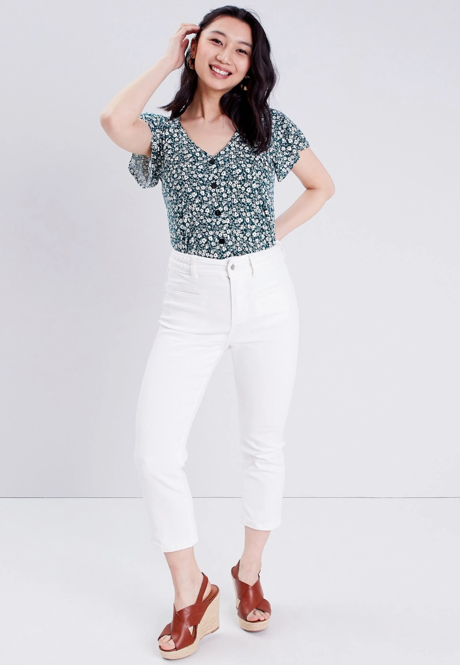 Kurzärmeliges- Blouse - Vert 2 Kurzärmeliges- Blouse - Vert - Afbeelding 2