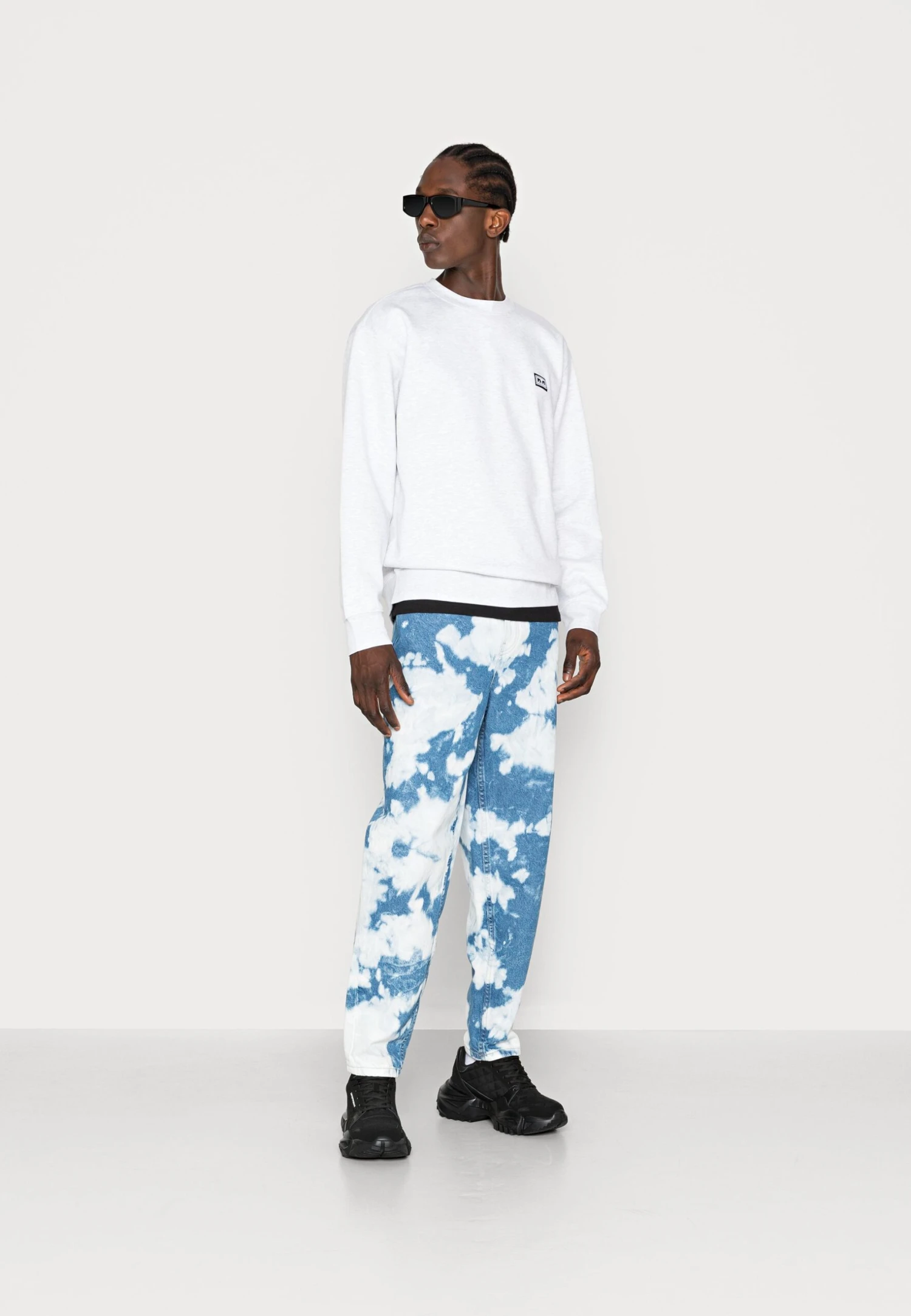 Obey Clothing Established Works Eyes Crew Unisex - Sweater - Ash Grey 2 Obey Clothing Established Works Eyes Crew Unisex - Sweater - Ash Grey - Afbeelding 2