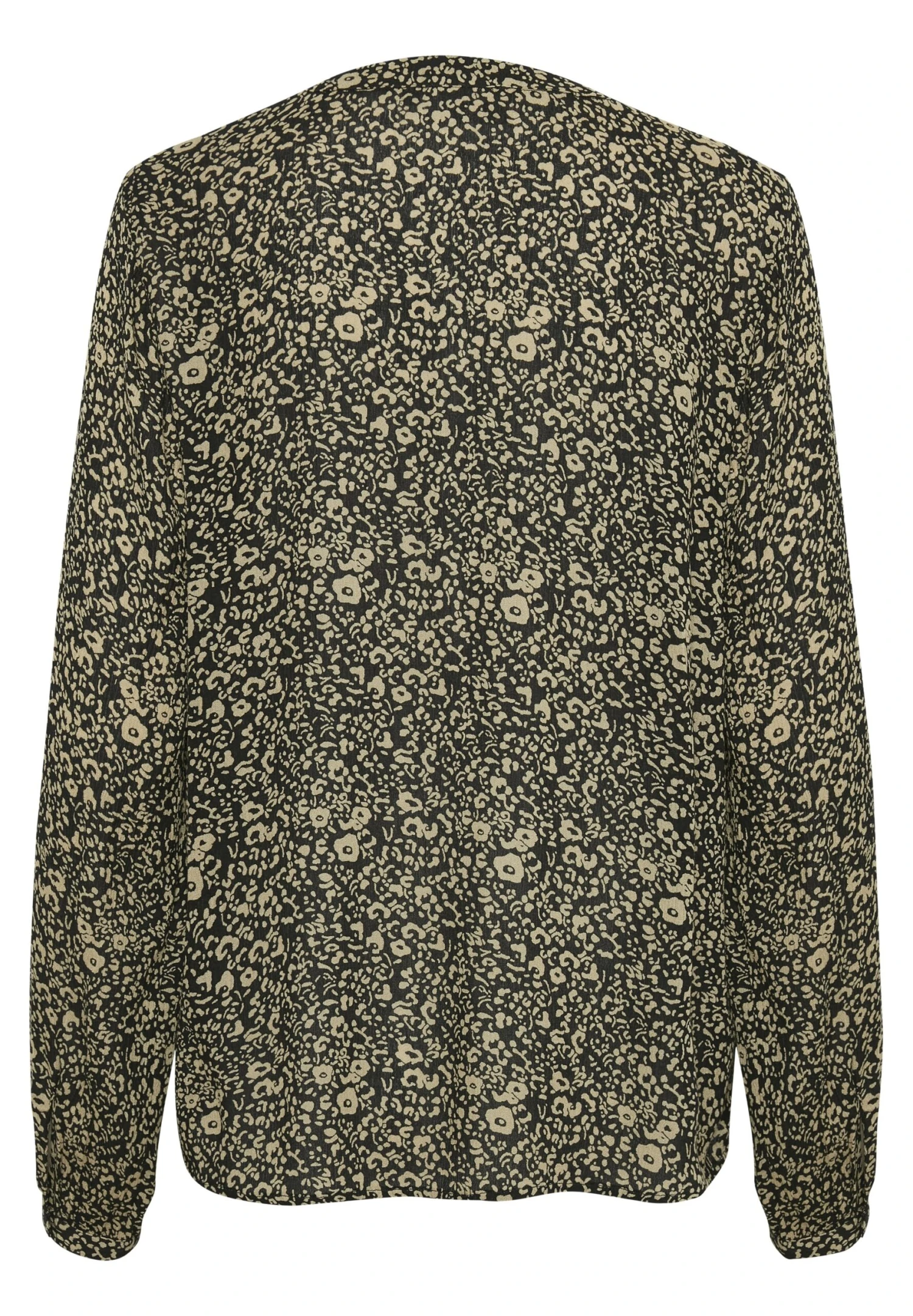 Kaffe Blouse - Black, Gren Leo Print 6 Kaffe Blouse - Black, Gren Leo Print - Afbeelding 6