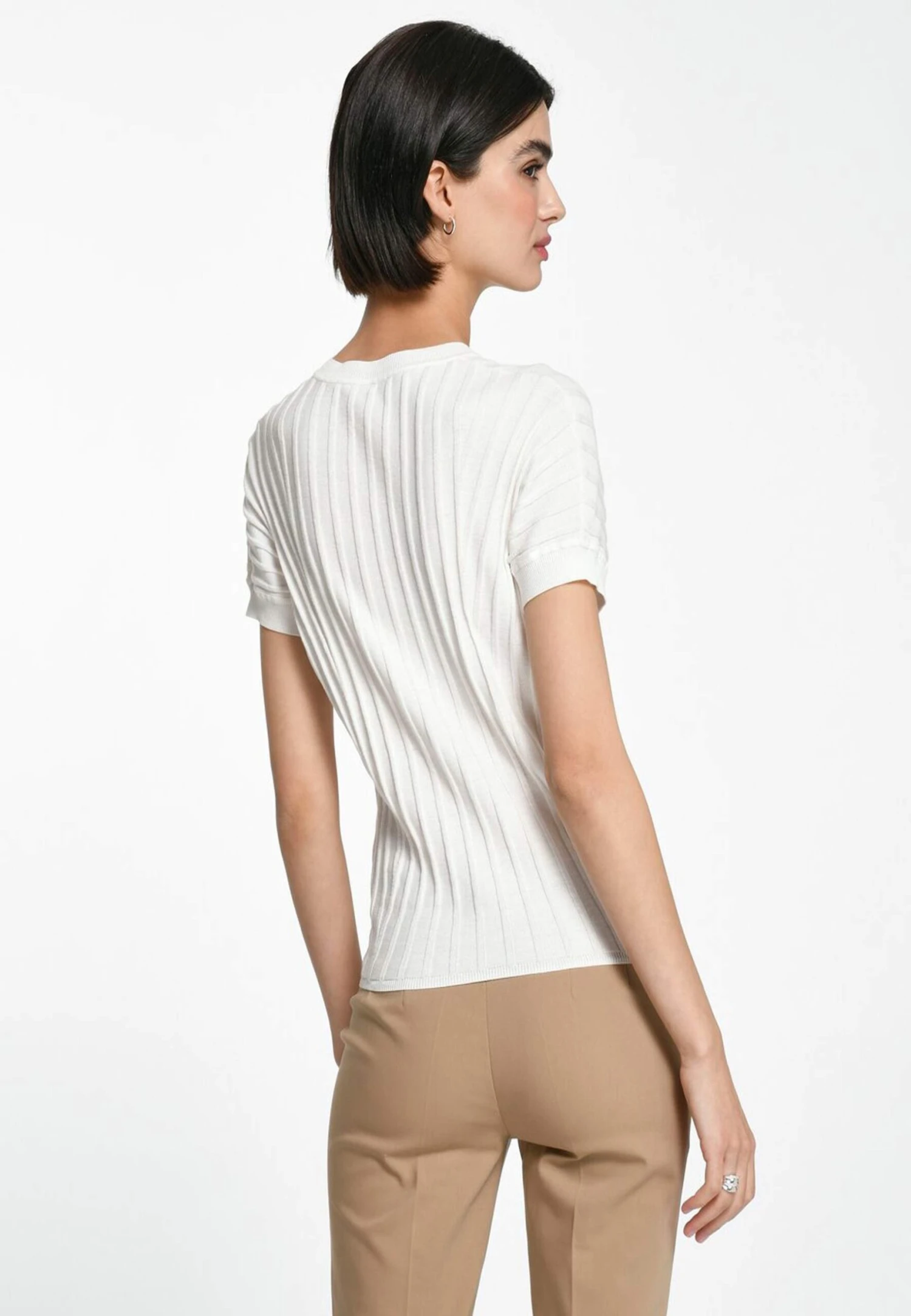 T-Shirt Basic - Ecru 3 T-Shirt Basic - Ecru - Afbeelding 3