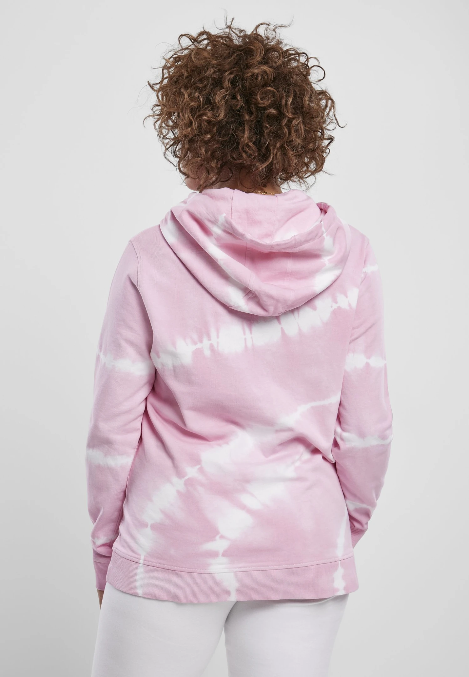 URBAN CLASSICS Ladies Tie Dye Hoody - Hoodie - Pink 2 URBAN CLASSICS Ladies Tie Dye Hoody - Hoodie - Pink - Afbeelding 2