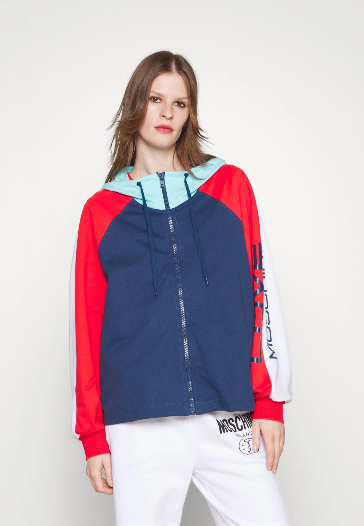 LOVE MOSCHINO Trainingsvest - Dark Blue/Red/White 1 LOVE MOSCHINO Trainingsvest - Dark Blue/Red/White