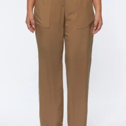 Droit Avec Des Poches - Broek - Beige