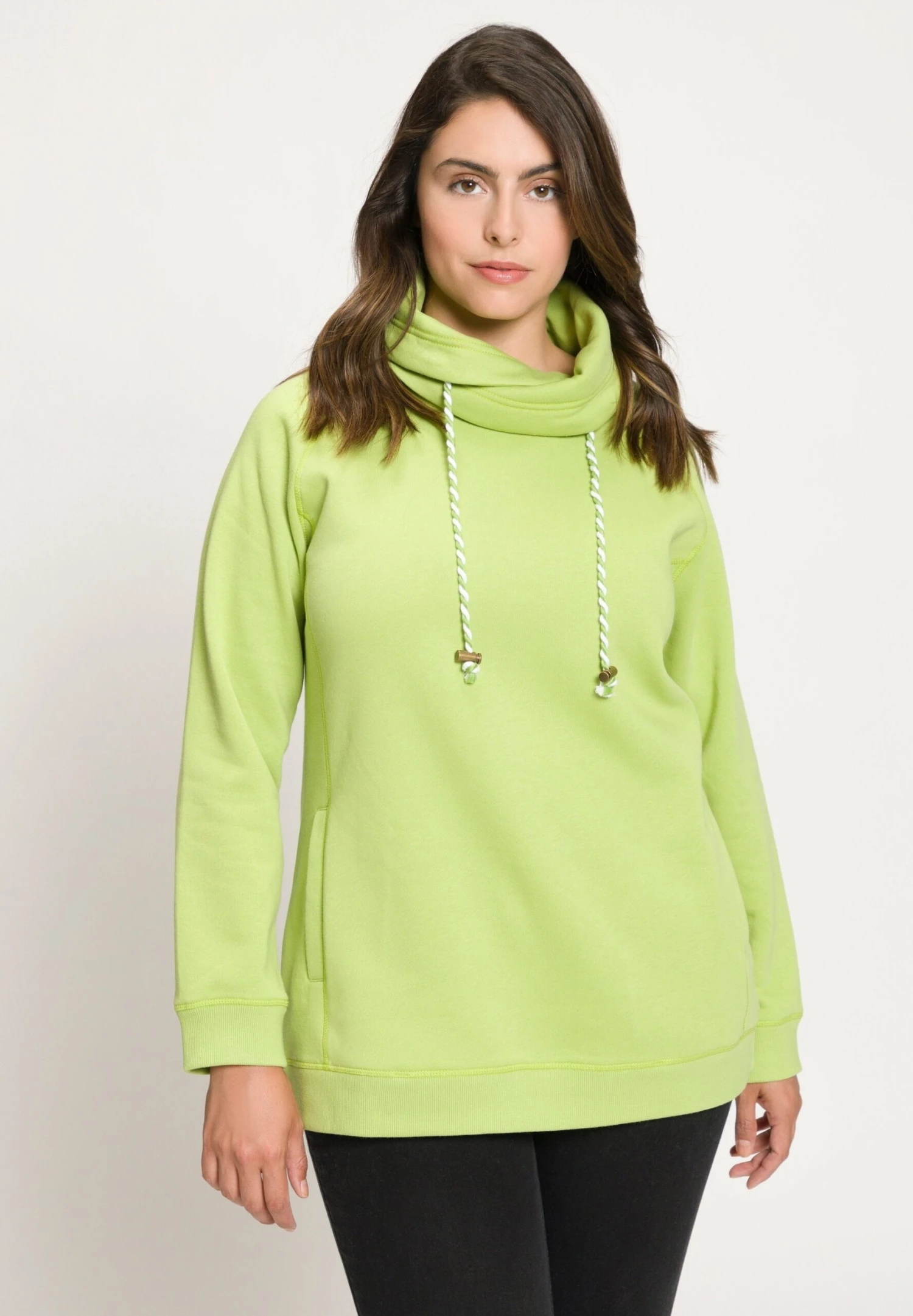 Ulla Popken Sweater - May Green 1 Ulla Popken Sweater - May Green