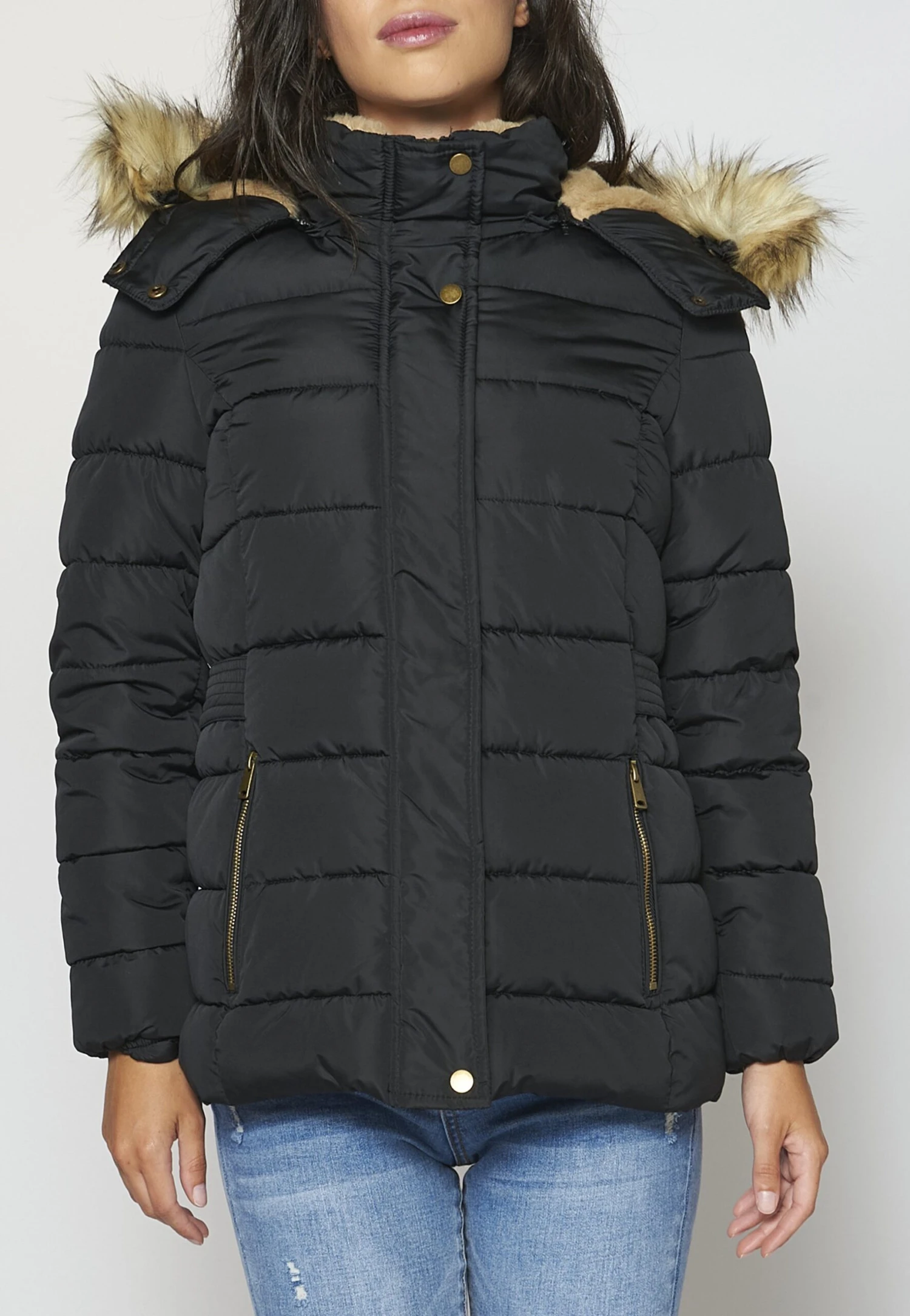 Koroshi Winterjas - Black 4 Koroshi Winterjas - Black - Afbeelding 4