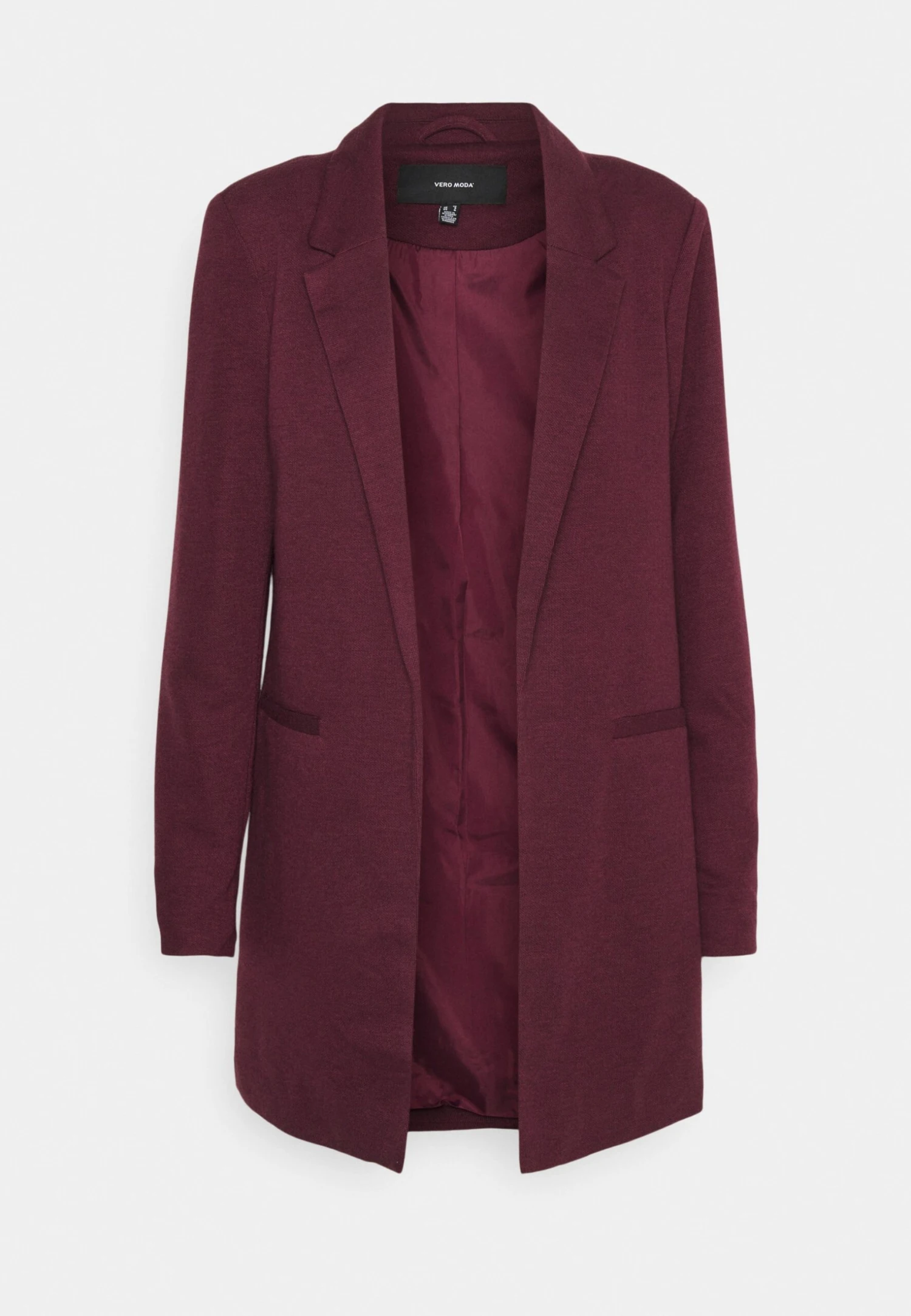 Vero Moda Vmverina Long Blazer - Blazer - Winetasting 4 Vero Moda Vmverina Long Blazer - Blazer - Winetasting - Afbeelding 4