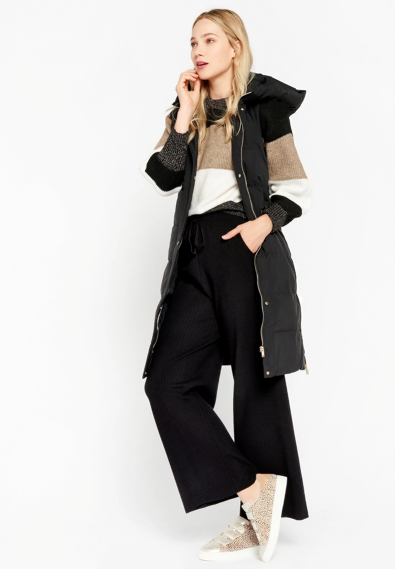 LOLALIZA Long- Bodywarmer - Black 5 LOLALIZA Long- Bodywarmer - Black - Afbeelding 5