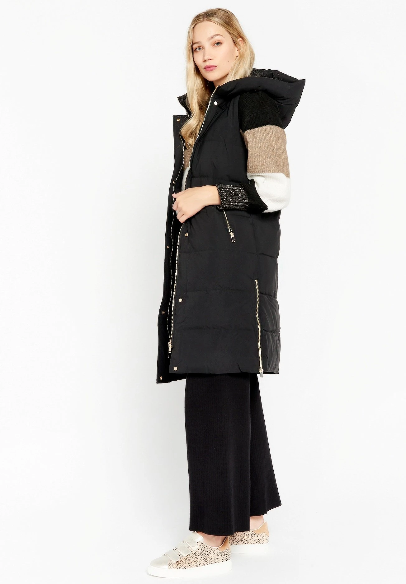 LOLALIZA Long- Bodywarmer - Black 2 LOLALIZA Long- Bodywarmer - Black - Afbeelding 2