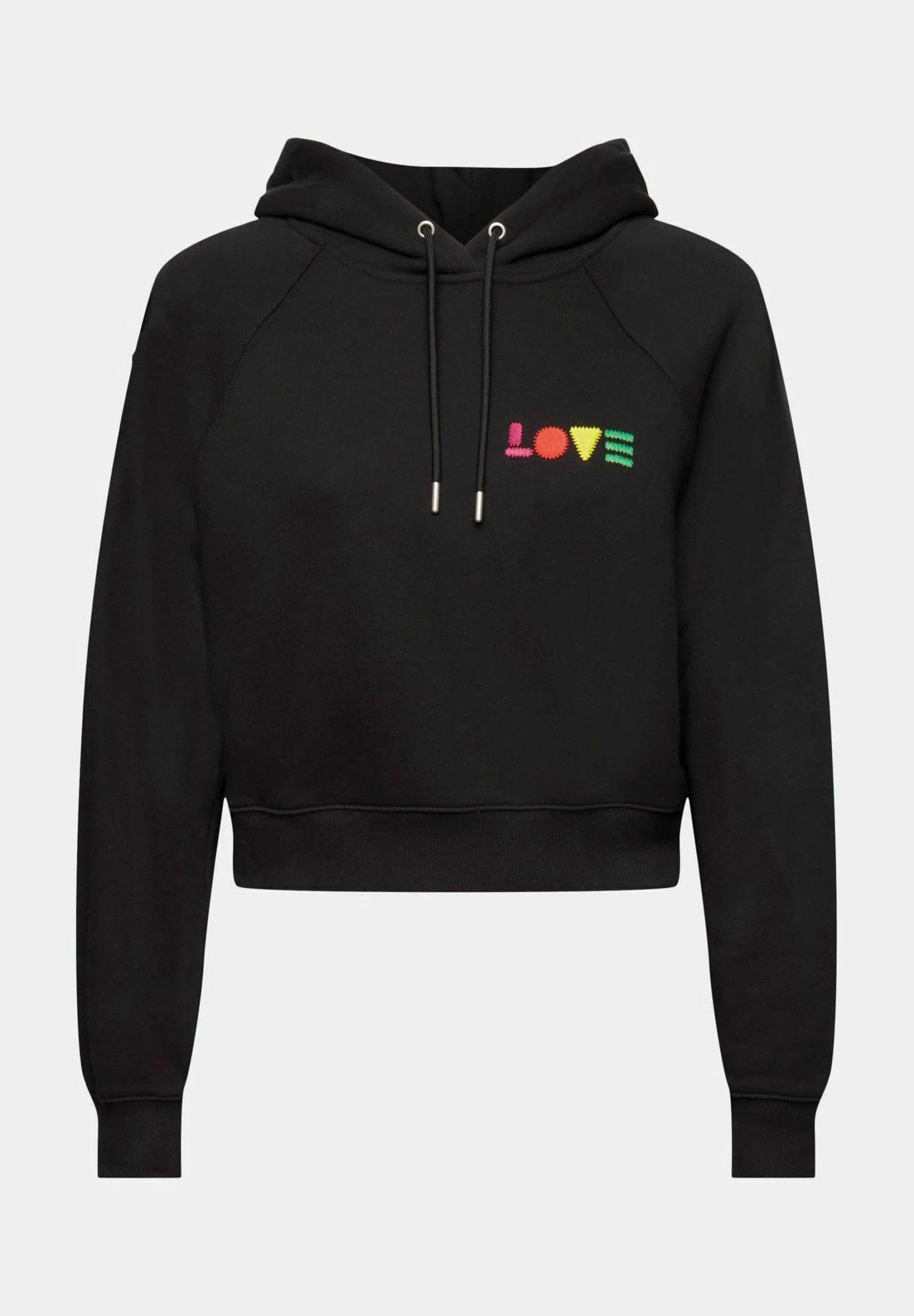 ESPRIT Mit Geometrischem Love-Print - Hoodie - Black 8 ESPRIT Mit Geometrischem Love-Print - Hoodie - Black - Afbeelding 8