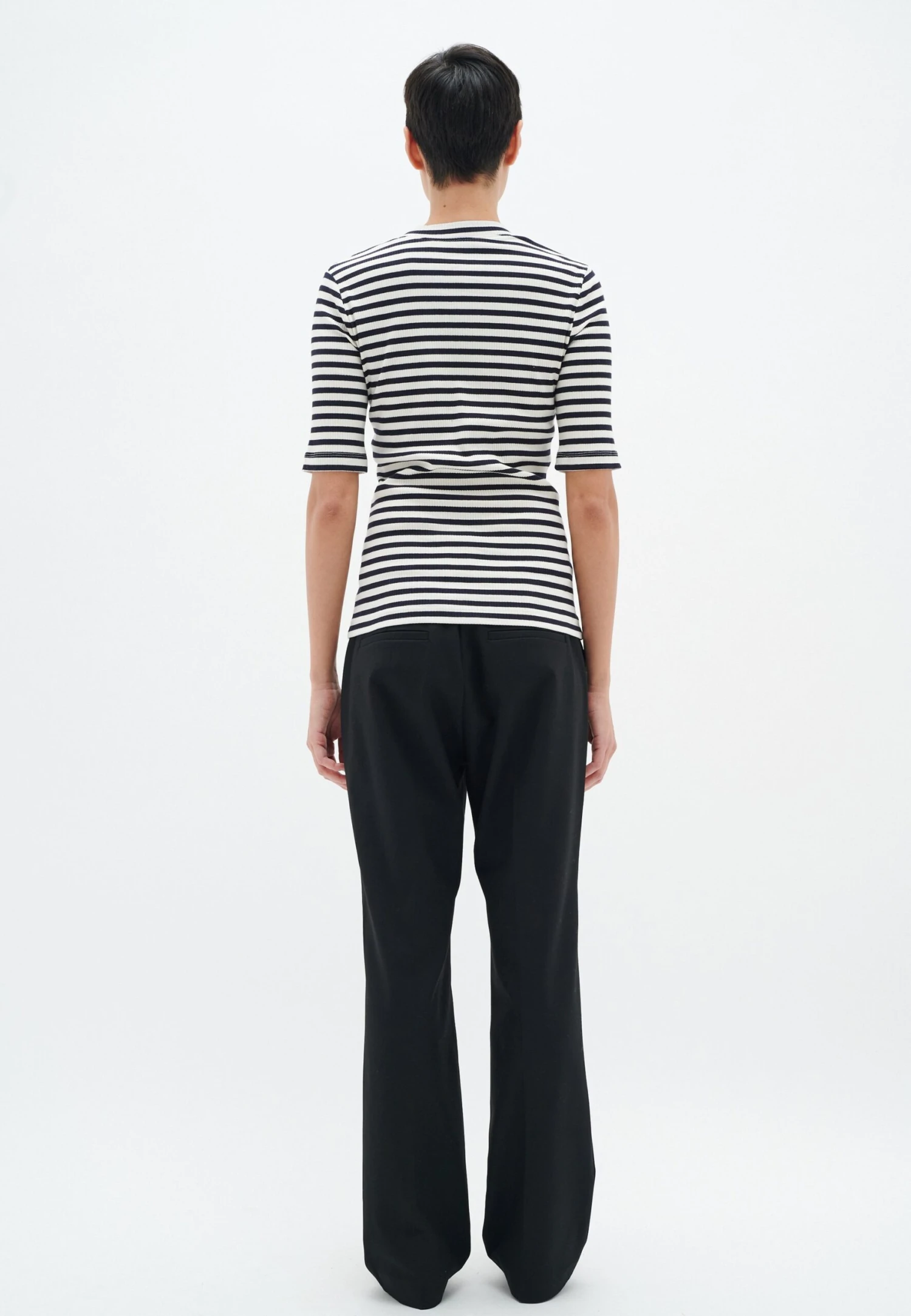 InWear Dagna Striped V - T-Shirt Print - Whisper White Midnight Magic 3 InWear Dagna Striped V - T-Shirt Print - Whisper White Midnight Magic - Afbeelding 3