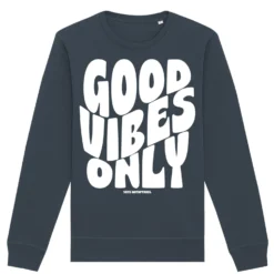Aanbiedingen Mode Toon Winkel 14 Good Vibes Only - Sweater - India Ink Grey