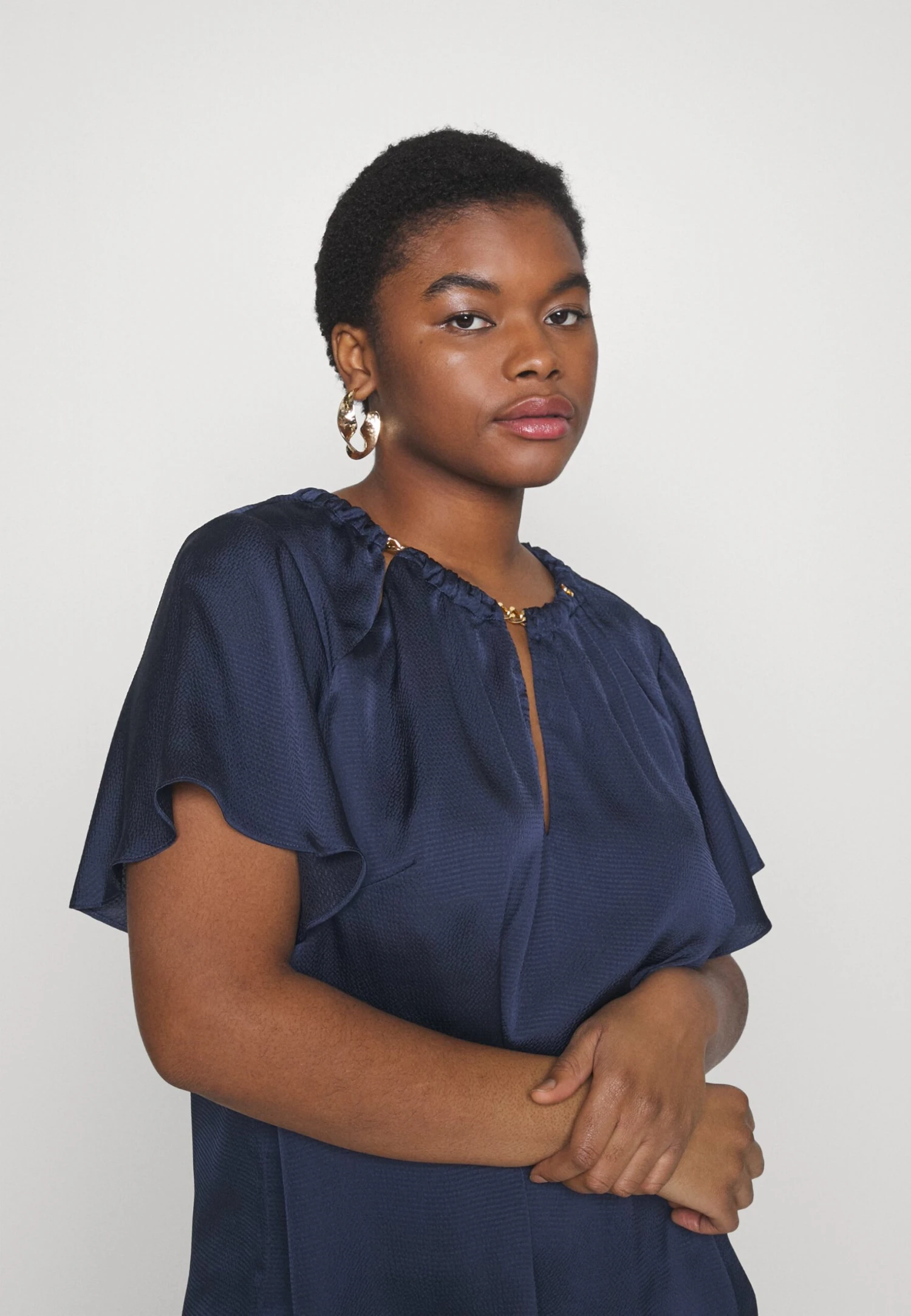 MICHAEL Michael Kors Chain Top - Blouse - Midnightblue 4 MICHAEL Michael Kors Chain Top - Blouse - Midnightblue - Afbeelding 4