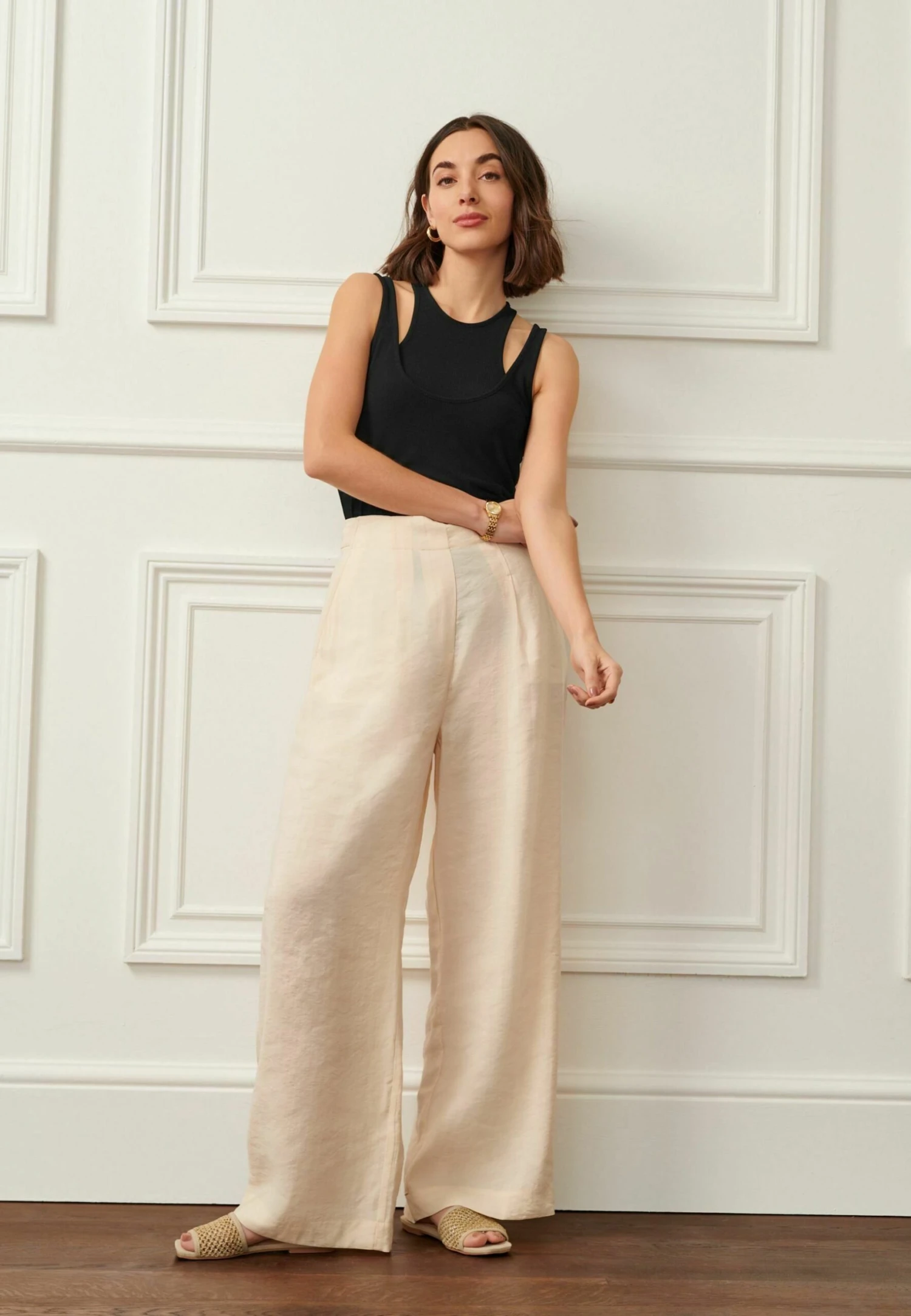 Next Wide Standard - Broek - Ecru White 1 Next Wide Standard - Broek - Ecru White