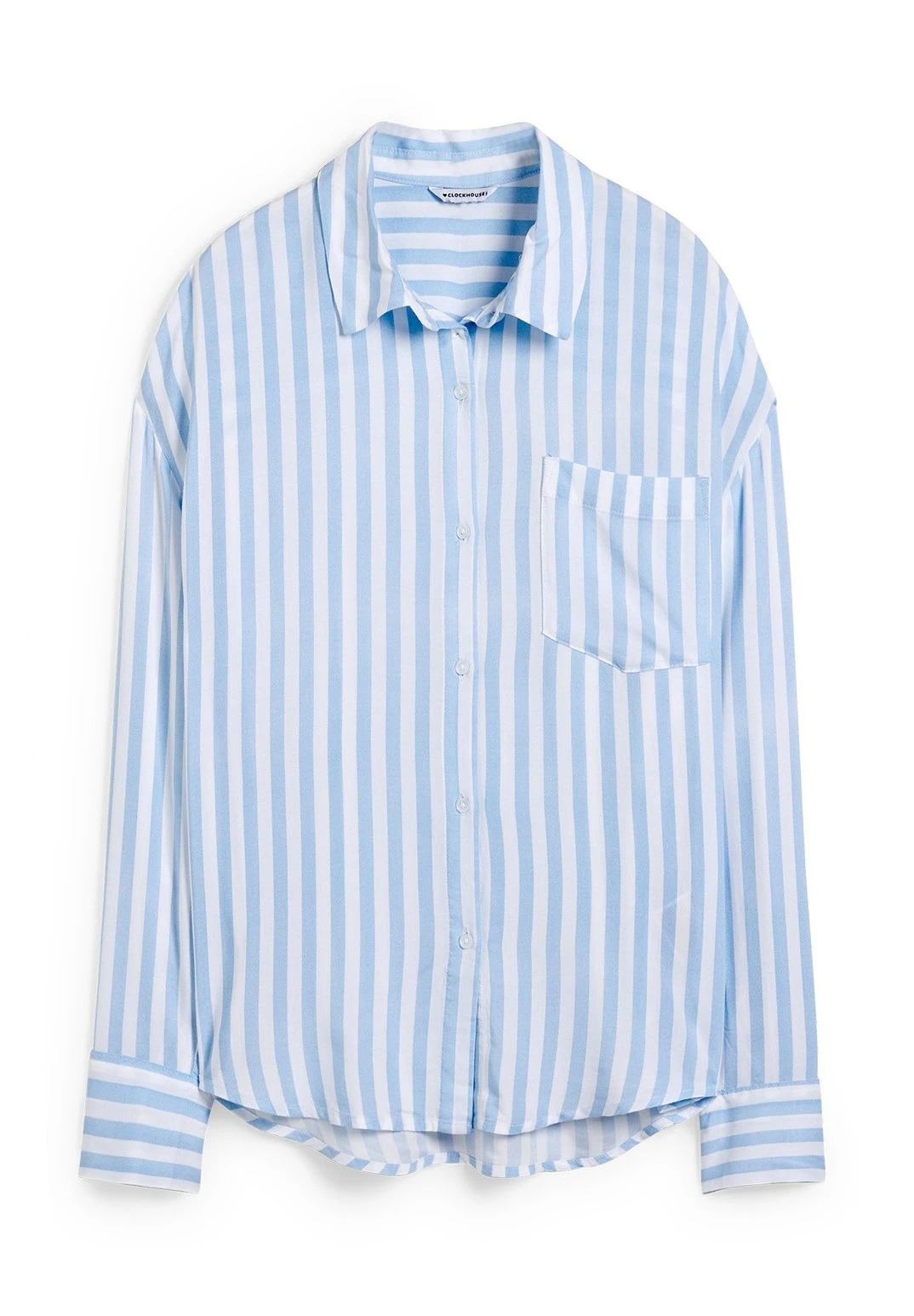 Overhemdblouse - White Light Blue 5 Overhemdblouse - White Light Blue - Afbeelding 5