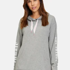 Betty Barclay Hoodie - Grau Weiß