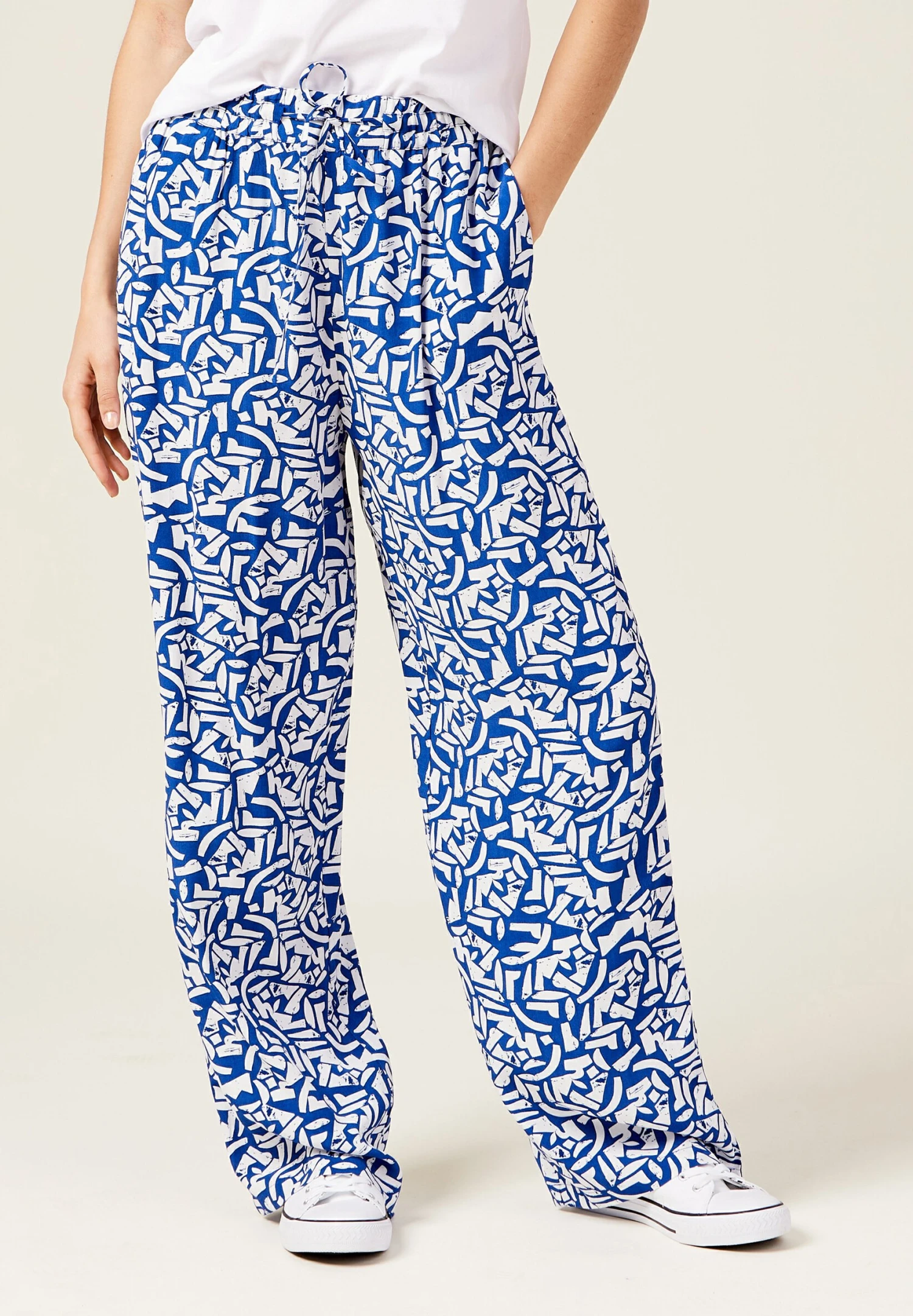 Weite Fliessende - Broek - Bleu 4 Weite Fliessende - Broek - Bleu - Afbeelding 4