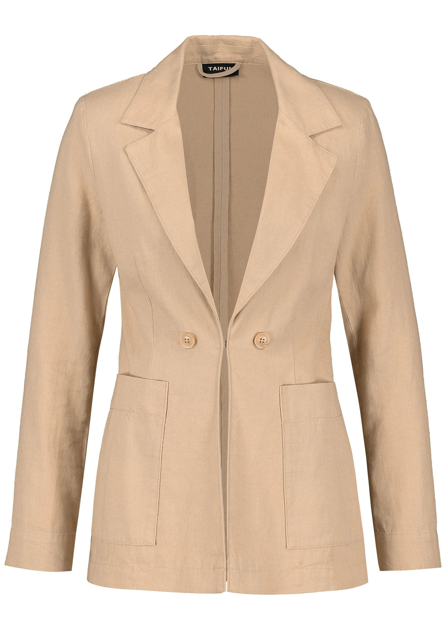 Taifun Langarm- Halflange Jas - Roasted Hazel 4 Taifun Langarm- Halflange Jas - Roasted Hazel - Afbeelding 4