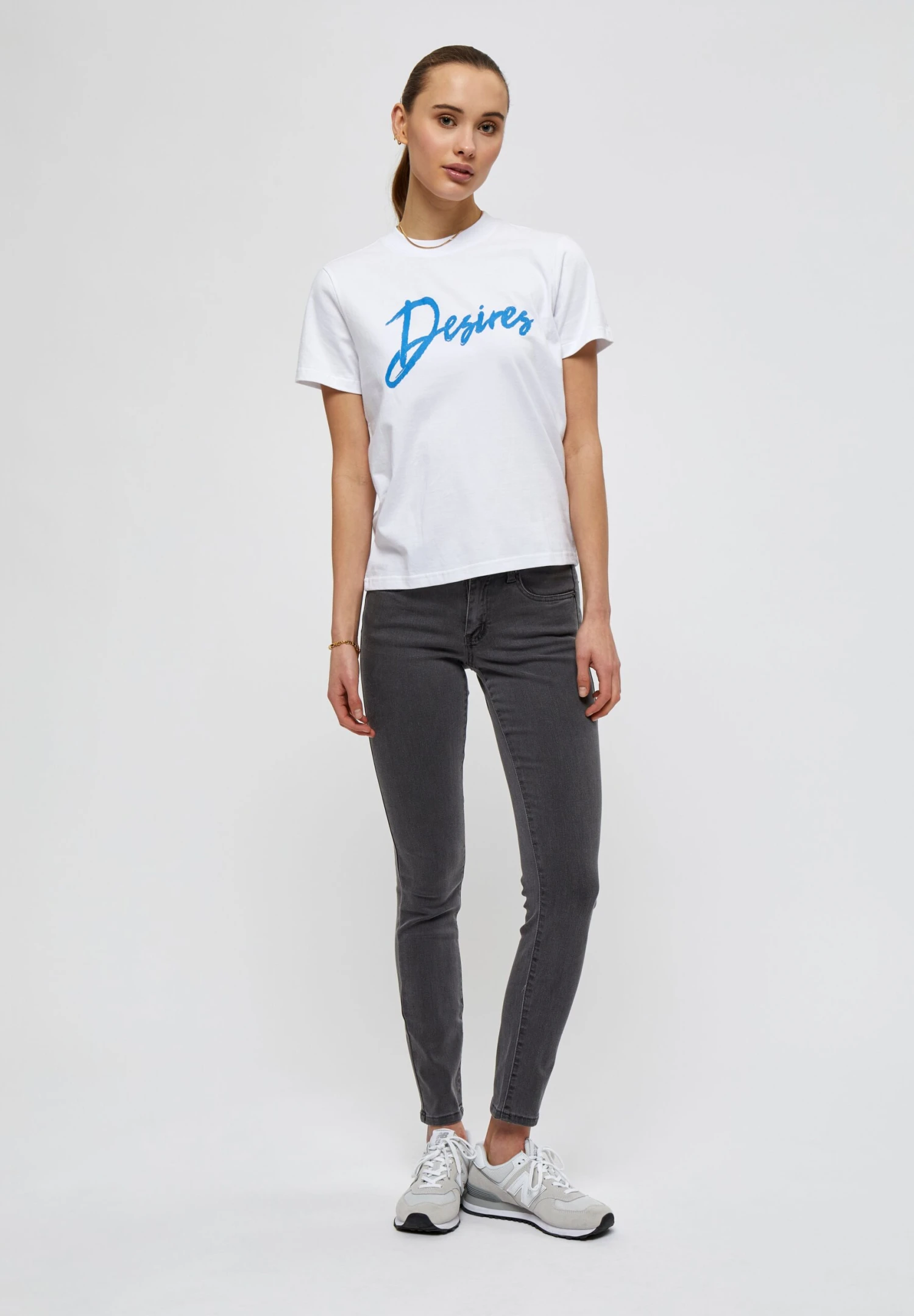 DESIRES T-Shirt Print - French Blue 2 DESIRES T-Shirt Print - French Blue - Afbeelding 2