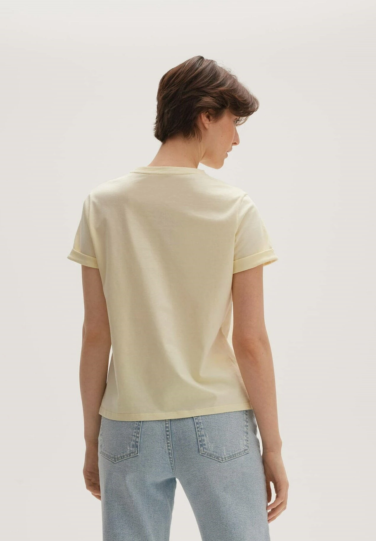 OPUS Serz - T-Shirt Basic - Feelgood Yellow 3 OPUS Serz - T-Shirt Basic - Feelgood Yellow - Afbeelding 3