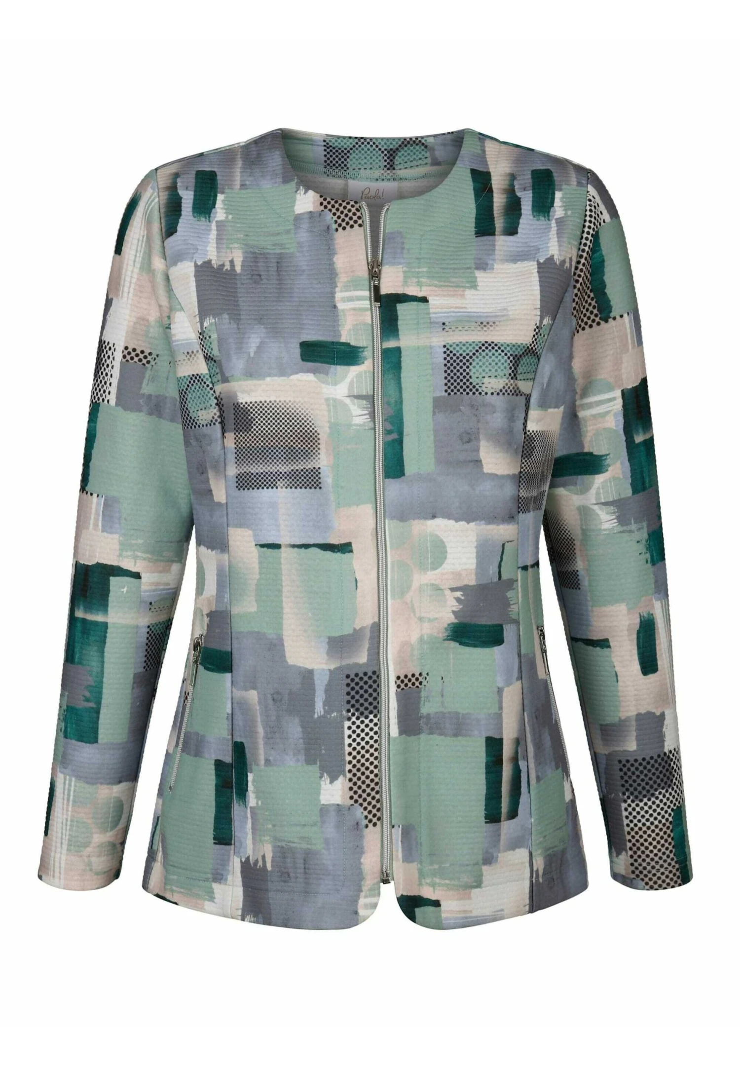 Lichte Jas - Lindgrün/Grau/Weiß 1 Lichte Jas - Lindgrün/Grau/Weiß