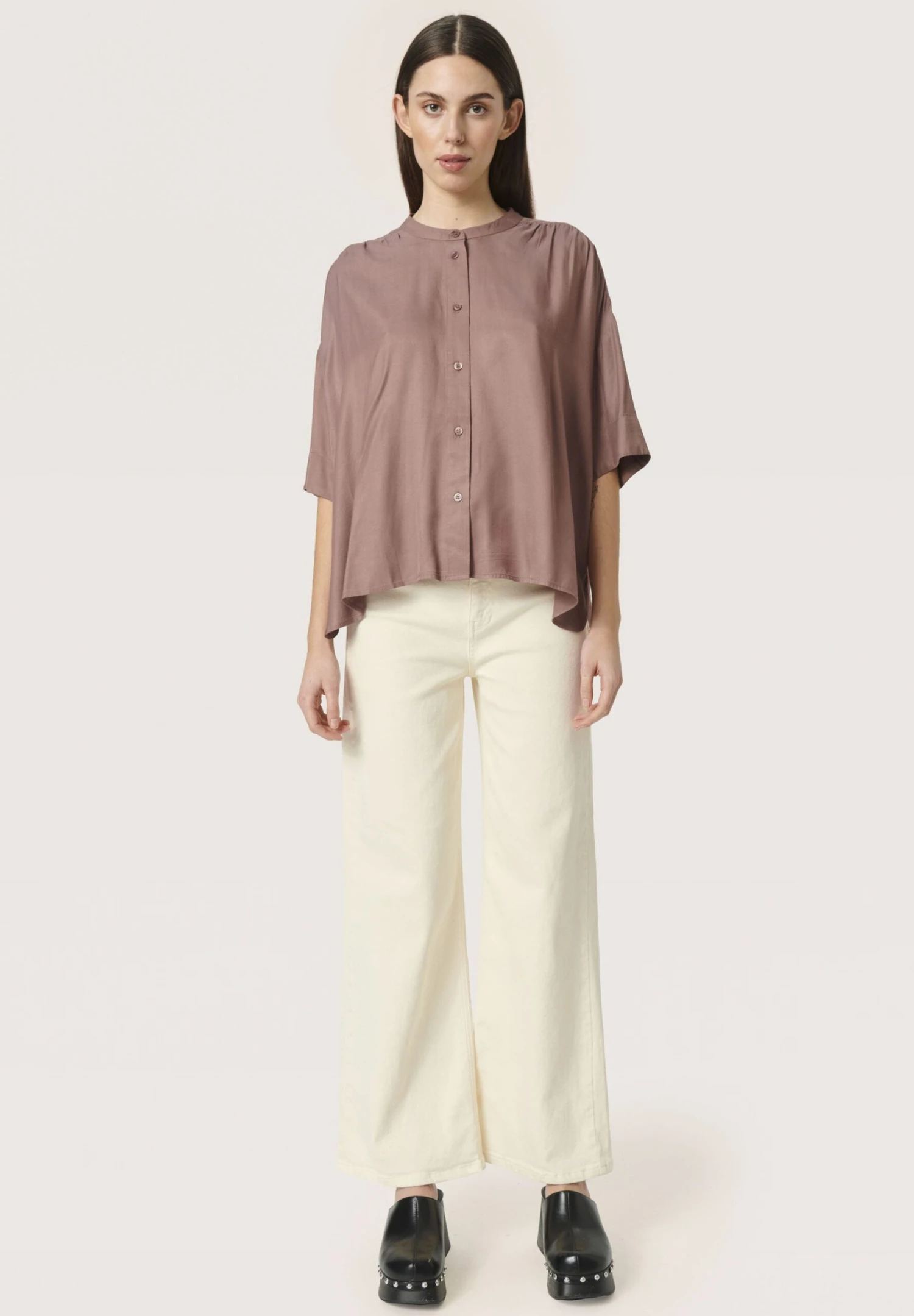 Soaked In Luxury Cattie - Overhemdblouse - Brown Lentil 2 Soaked In Luxury Cattie - Overhemdblouse - Brown Lentil - Afbeelding 2