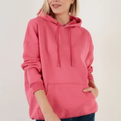 LELA Regular Fit - Hoodie - Fuchsia