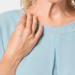 GOLDNER Blouse - Blue Turquoise 9 GOLDNER Blouse - Blue Turquoise -Aanbiedingen Mode Toon Winkel afb5840920d04b65a9609df593fa97f1